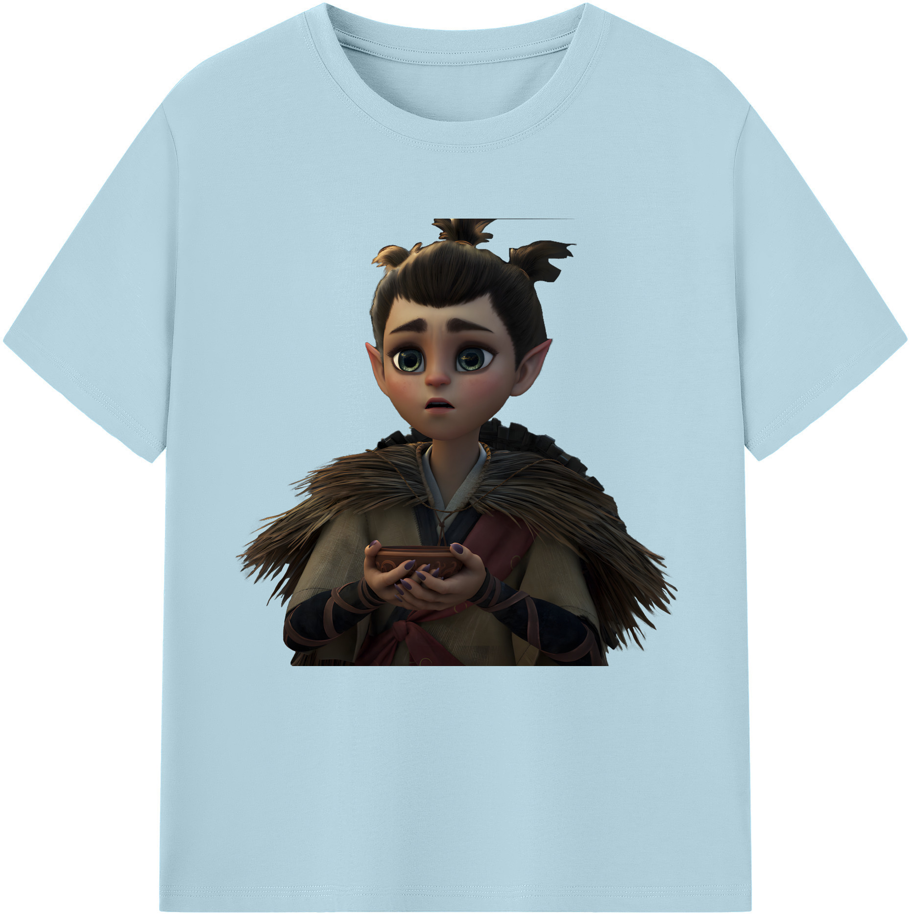 （画像用） Ne Zha 2 ナタ 魔童の大暴れ 綿100％半袖Tシャツ（フロントプリント）